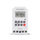 110V LCD Digital Programmable Timer Switch with Interval 1 Second Power Direct Output