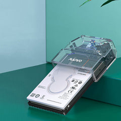 2.5" SATA SSD HDD Docking Station Type-C to SATA Hard Drive Enclosure Transparent 5Gbps Hard Drive Case