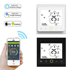 WiFi Smart Thermostat Temperature Controller for Water Electric Floor Heating Gas Boiler Works With Alexa Google Home 95~250V