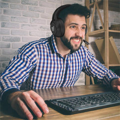 Gaming Headset Stereo Headset USB 3.5mm Over-head Headphone Noise Canceling Comfortable LED Lights Earphones With Adjustable Mic