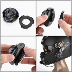 Bluetooth 5.0 Motorcycle Helmet Headphone Bone Conduction Headset Intercom Wireless Speaker Waterproof Stereo Handsfree Earphone
