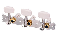 2Pcs Acoustic Classical Guitar Tuning Pegs Machine Heads Tuners Guitar Parts White