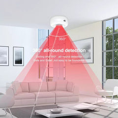 Wireless WIFI Ceiling PIR Mition Detector PIR Alarm Sensor Human Body Infrared Security Detector Work with Smart Life Alexa Google Home