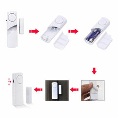 Wireless Door and Window Sensor Household Door Magnetic Anti-theft Alarm