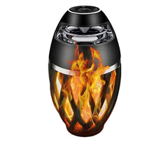 Flame Bluetooth Speakers Torch Atmosphere Speaker Wireless Portable Outdoor Speaker with LED Flickers Lights