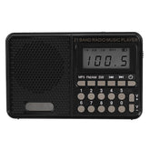 Portable Retro Radio LED Display Speaker MP3 Player FM TF Card U Disk AUX Mini
