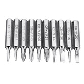 10pcs 4mm CR-V Screwdriver Bit Set Phillips Slotted Torx Batch Head Bit Mobile Phone Repair Tool