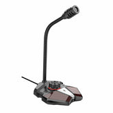 360 Degree Bending Professional Desktop Microphone With Stand for Gaming Singing Conference, Mobile USB