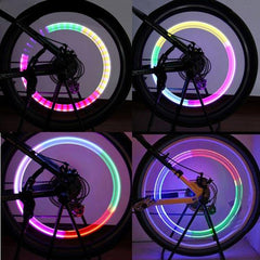 Bike Bicycle Wheel Tyre Spoke Valve Light Valve LED Light Lamp