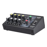 Ultra-compact Low Noise 8 Channels Metal Mono Stereo Audio Sound Mixer with Power Adapter Cable
