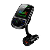 1.8 Inch Car FM Transmitter Multifunctional MP3 Player with Dual USB Charging Port