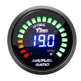 2 inch 52MM 20 Lights Digital Car Auto Air/Fuel Ratio Monitor Racing Gauge Analog