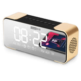 Bluetooth Mirror Speaker Radio Alarm DIY Ringtone One-Click Snooze BT Call
