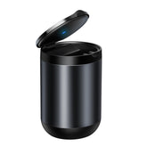 Car Ashtray LED Light Portable Aluminum Cup Smokeless