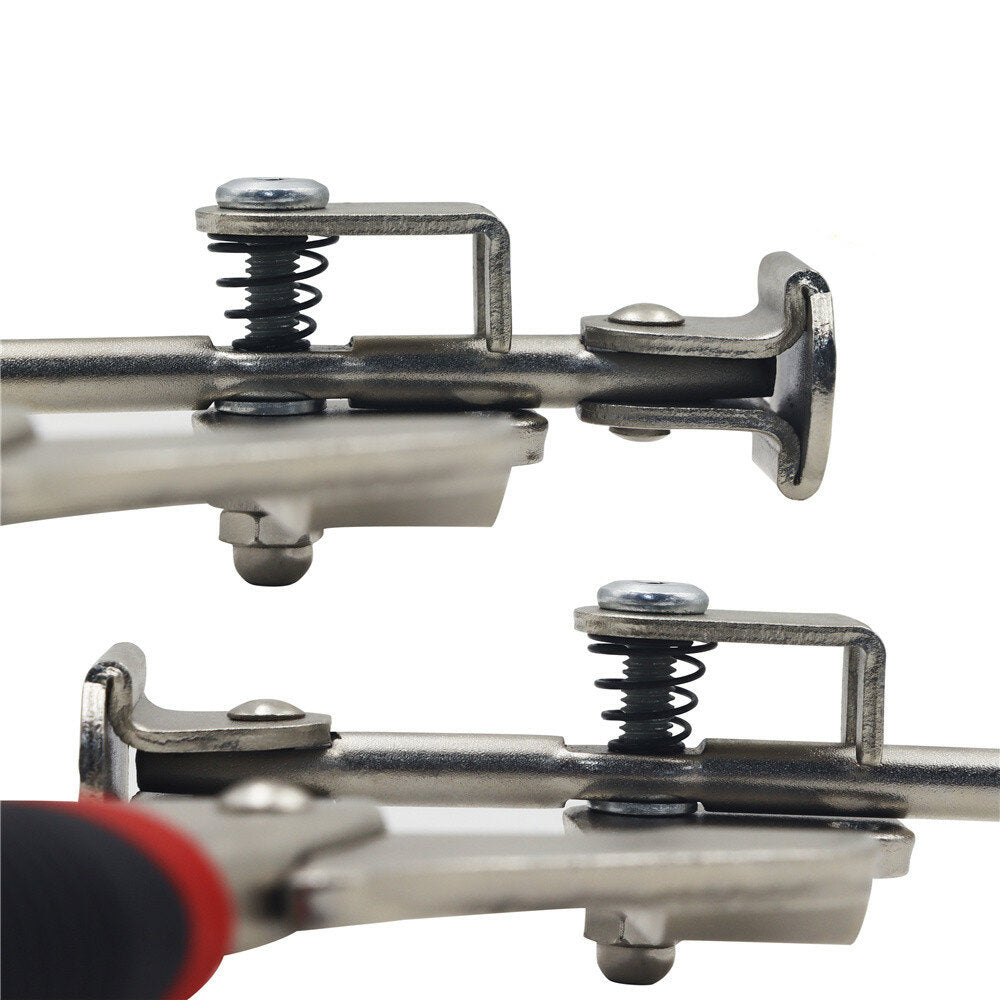 300mm Ultra-Thick Dual-Purpose Oblique Hole Clamp Pliers - Right Angle & C-Clamp, 3-1/4" Opening, Comfortable Grip
