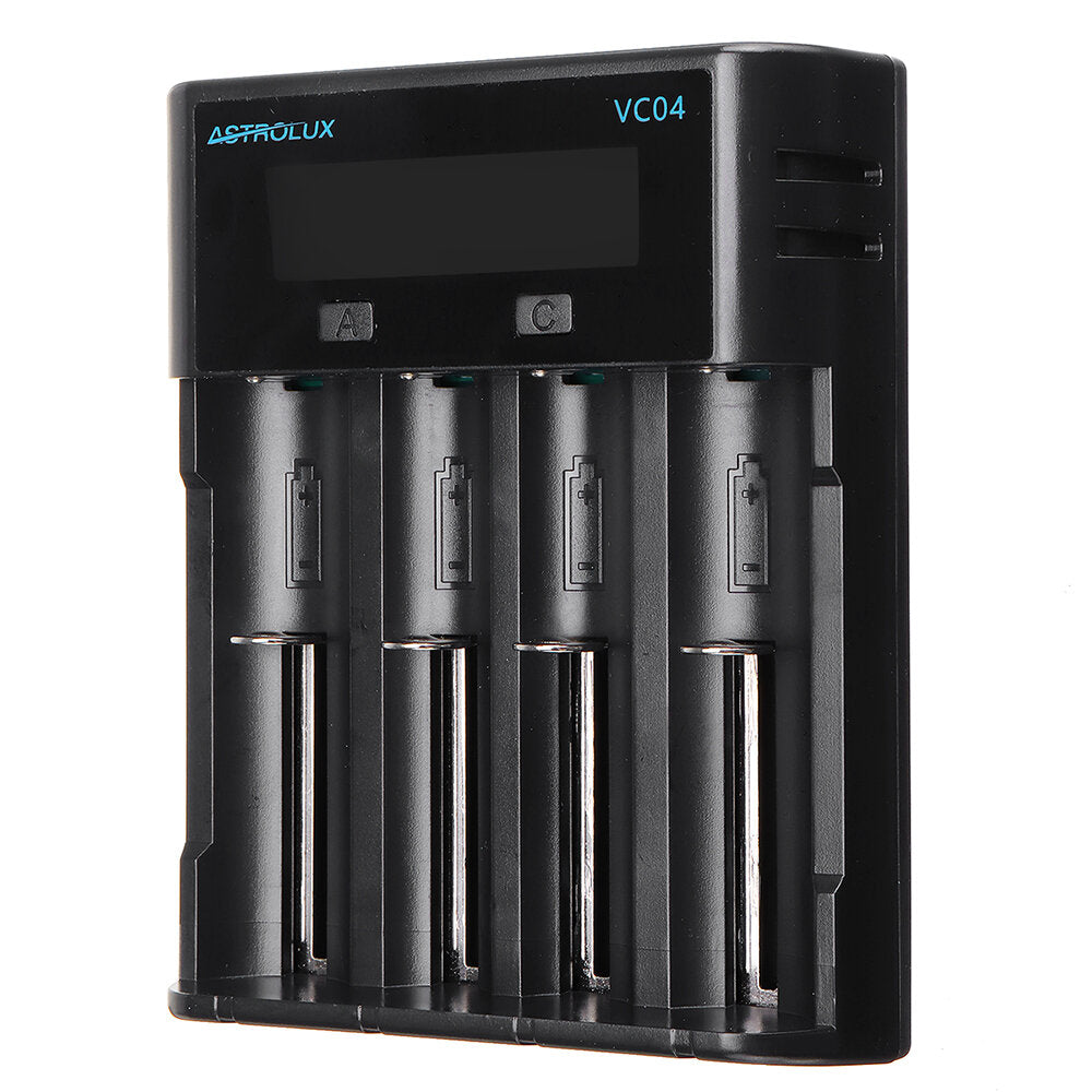 Micro Type-C 2A Quick Charge Li-ion Ni-MH Battery Charger Current Optional USB Charger For 18650 26650 21700 AA AAA Battery