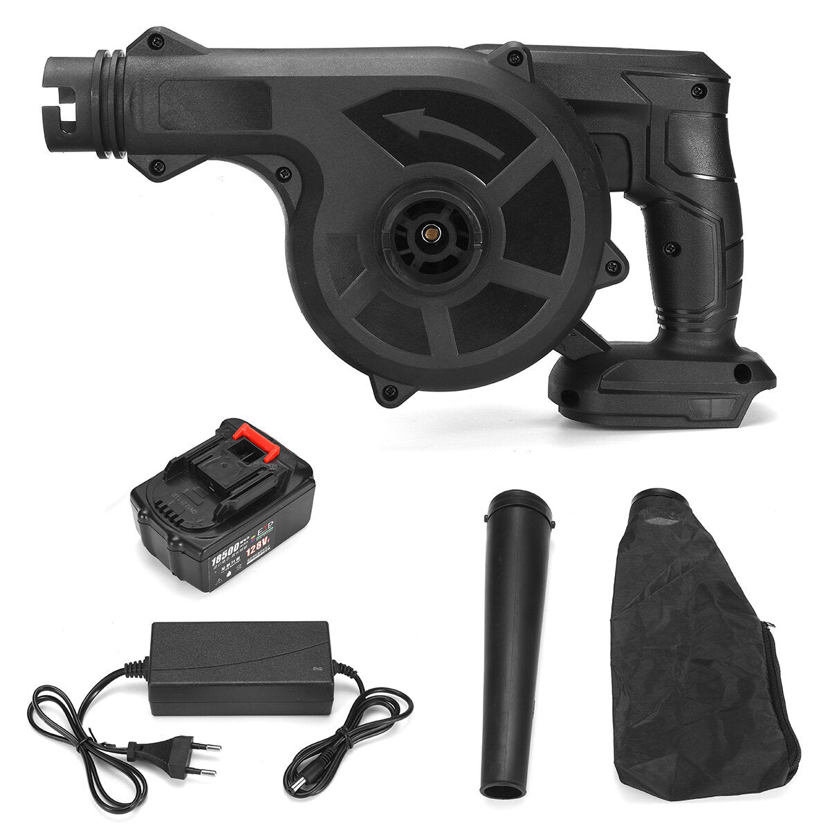 2 In 1 Cordless Electric Air Blower & Suction Handheld Leaf Dust Collector Cleaner