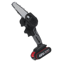 48V 4Inch Rechargeable Electric Chain Saw Cordless Chainsaw Woodworking Wood Cutter