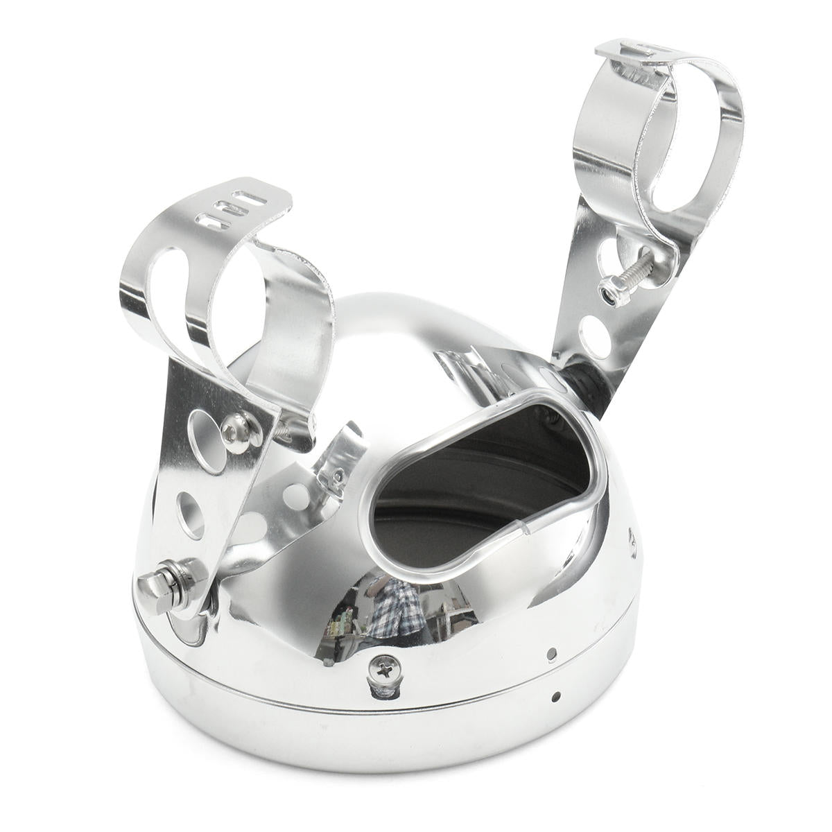 5.75 inches Motorcycle Round Headlight Lamp Bucket Housing Shell+Clamp For Harley