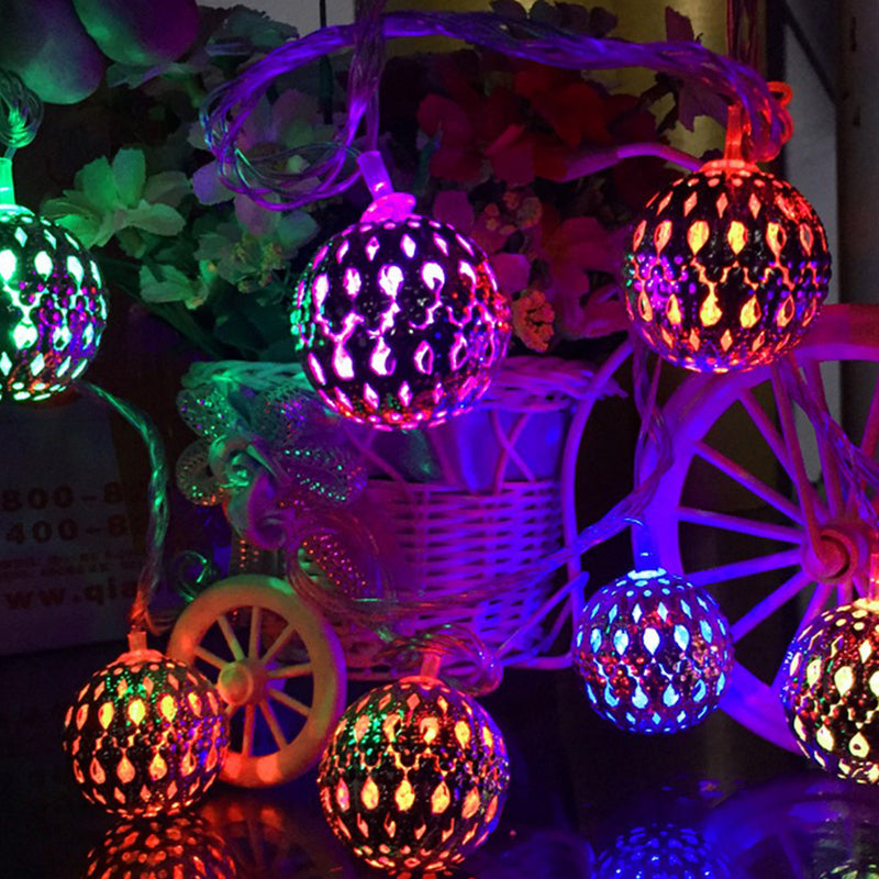 5M/6.5M/7M LED Solar Garden String Light Outdoor Moroccan Hanging Lantern Fairy Lamp