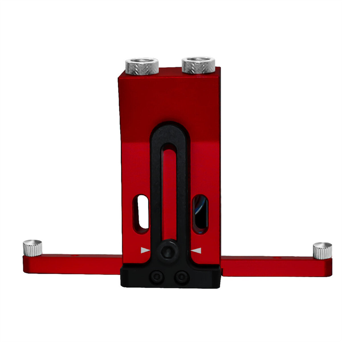 Oblique Holes Pocket Hole Jig with Clamp, Adjustable Woodworking Drill Guide & Dowel Locator, 9.5mm Bit Included