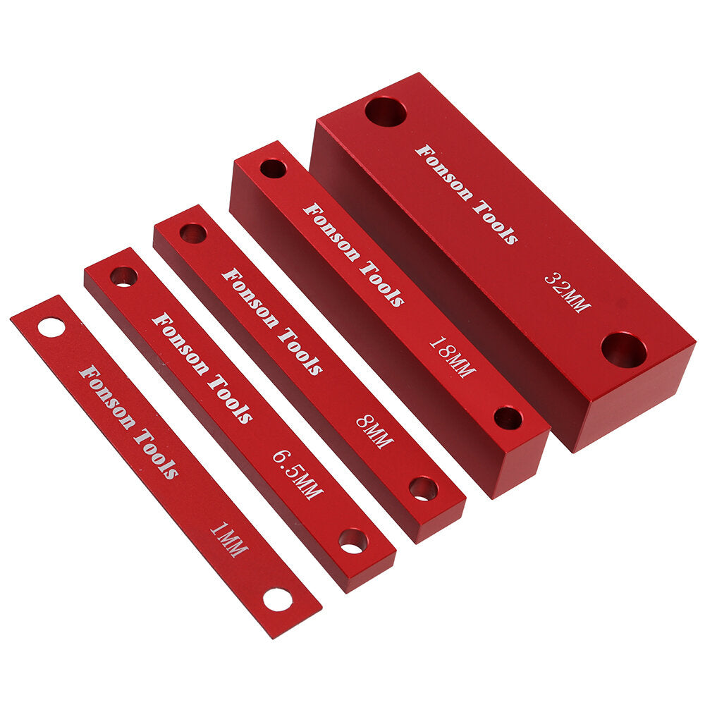 10pcs Metric Inch Woodworking Setup Blocks Height Gauge Precision Aluminum Alloy Setup Bars