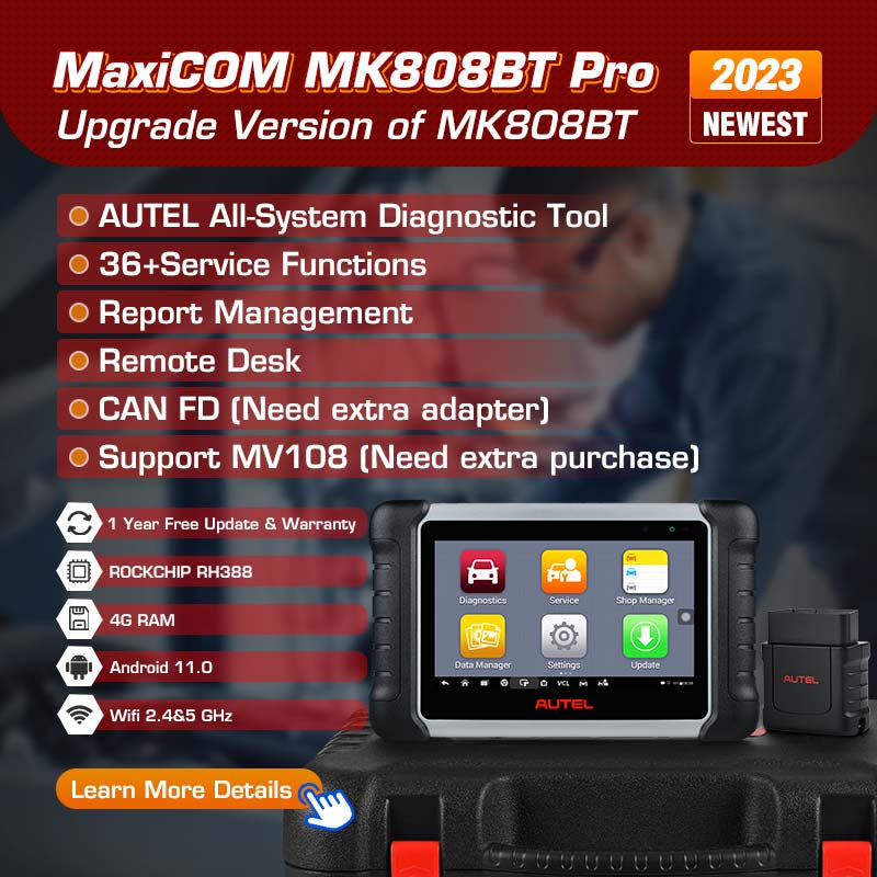 Car Bi-directional Diagnostic Tools OBD2 Scanner Code Reader All System Diagnosis PK MX808S MK808S