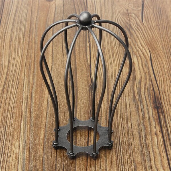 175MM DIY Vintage Pendant Trouble Light Bulb Guard Wire Cage Ceiling Hanging Lampshade