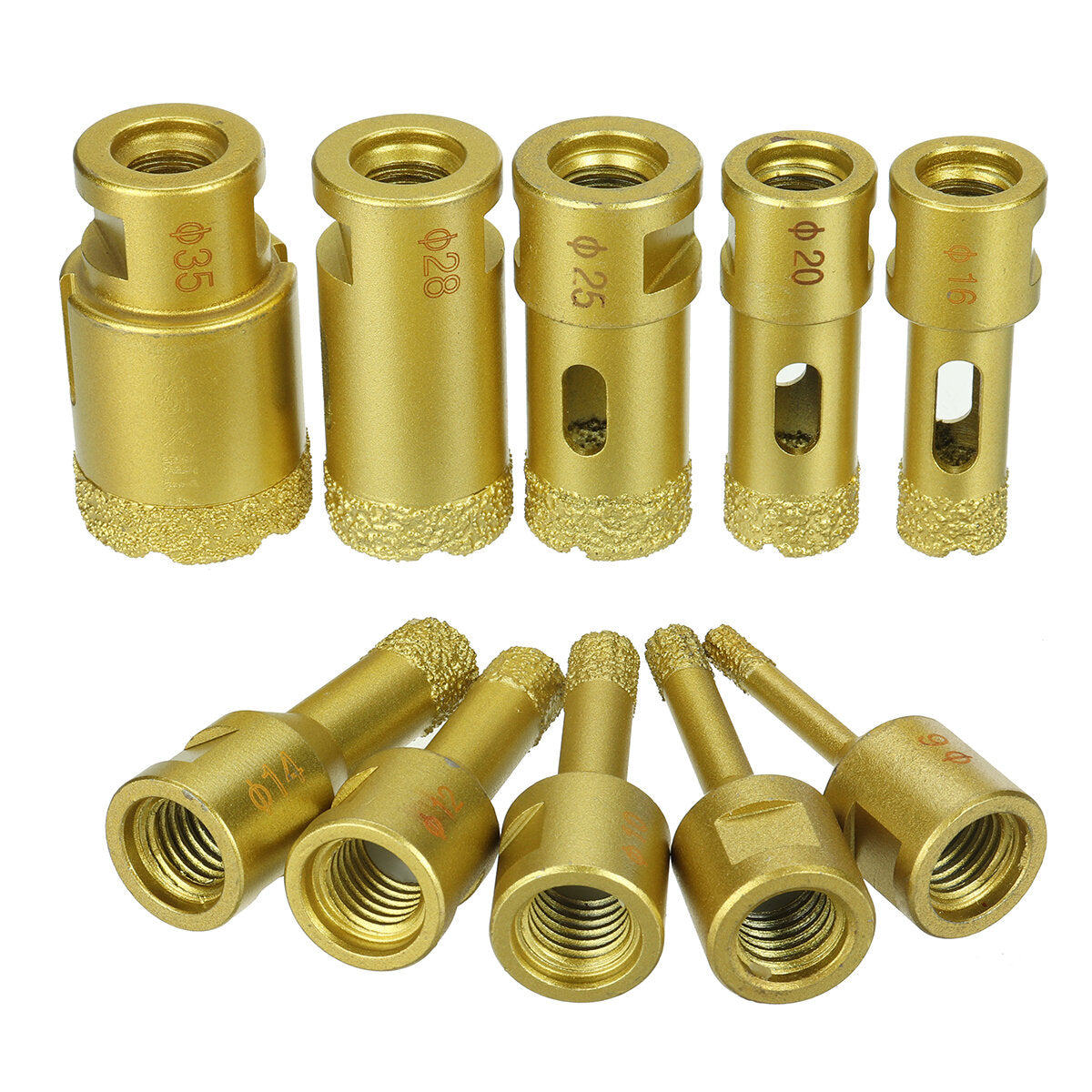 6mm-35mm M14 Diamond Hole Saw Drill Bit Glass Ceramic Tile Marble Cutting Tool
