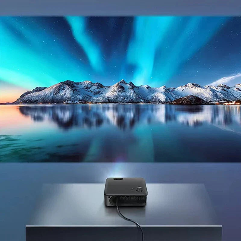 1080P Portable LED Projector 3500 Lumens 4K Resolution Supported Mini Cinema Smart TV Beamer Support HD/USB Playback Home Theater