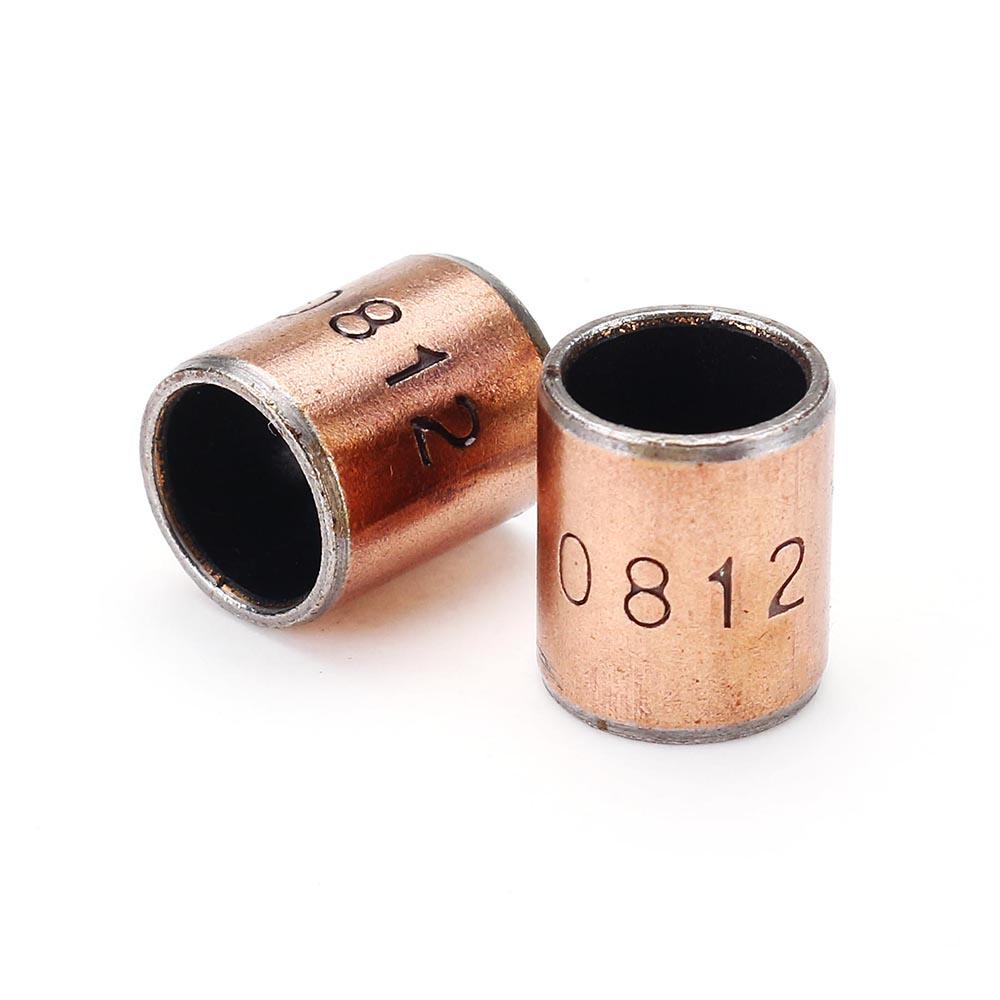 10pcs 8x10x12mm Ball Bearing Bushing Copper Alloy Bearing Bushing