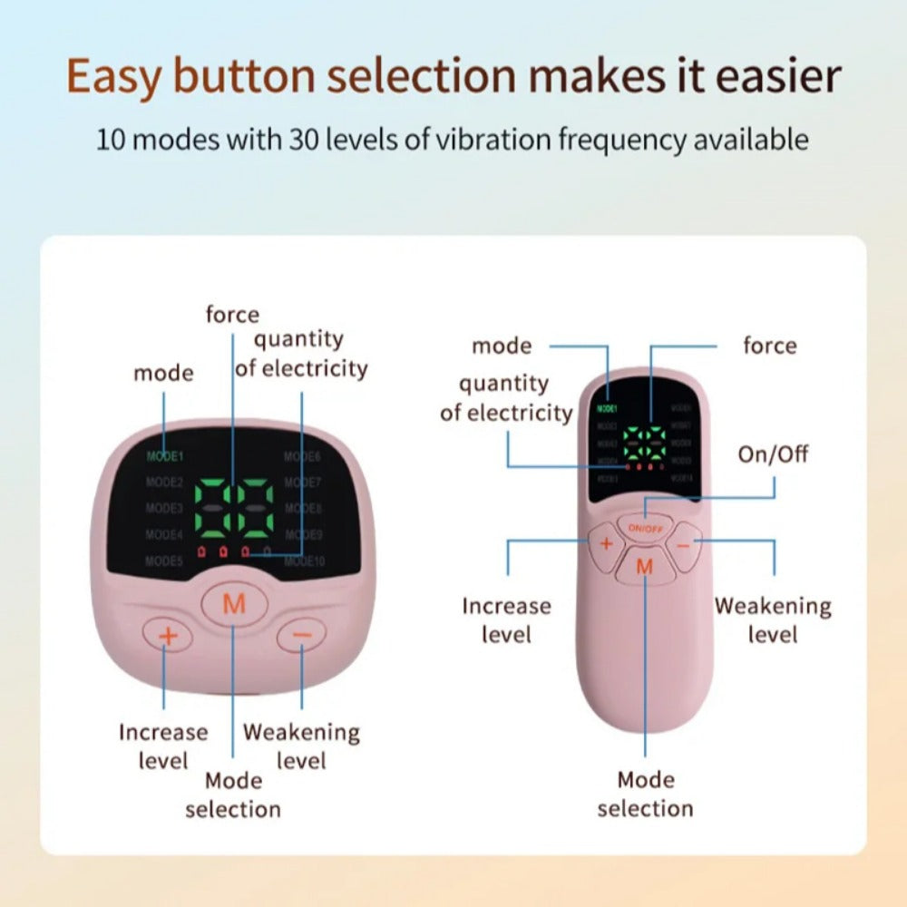EMS Buttocks Trainer with Remote Control - USB Rechargeable Slimming Bandage for Men & Women, 10 Modes & 30 Levels