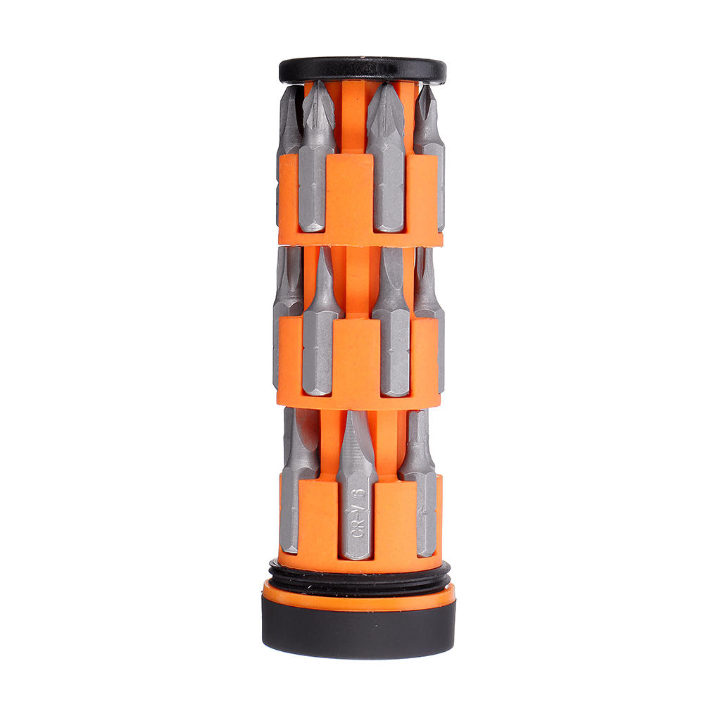 18 In 1 Screw Driver DIY Household Screwdriver Wheel Storage Design W/ 18Pcs Screw Bits From