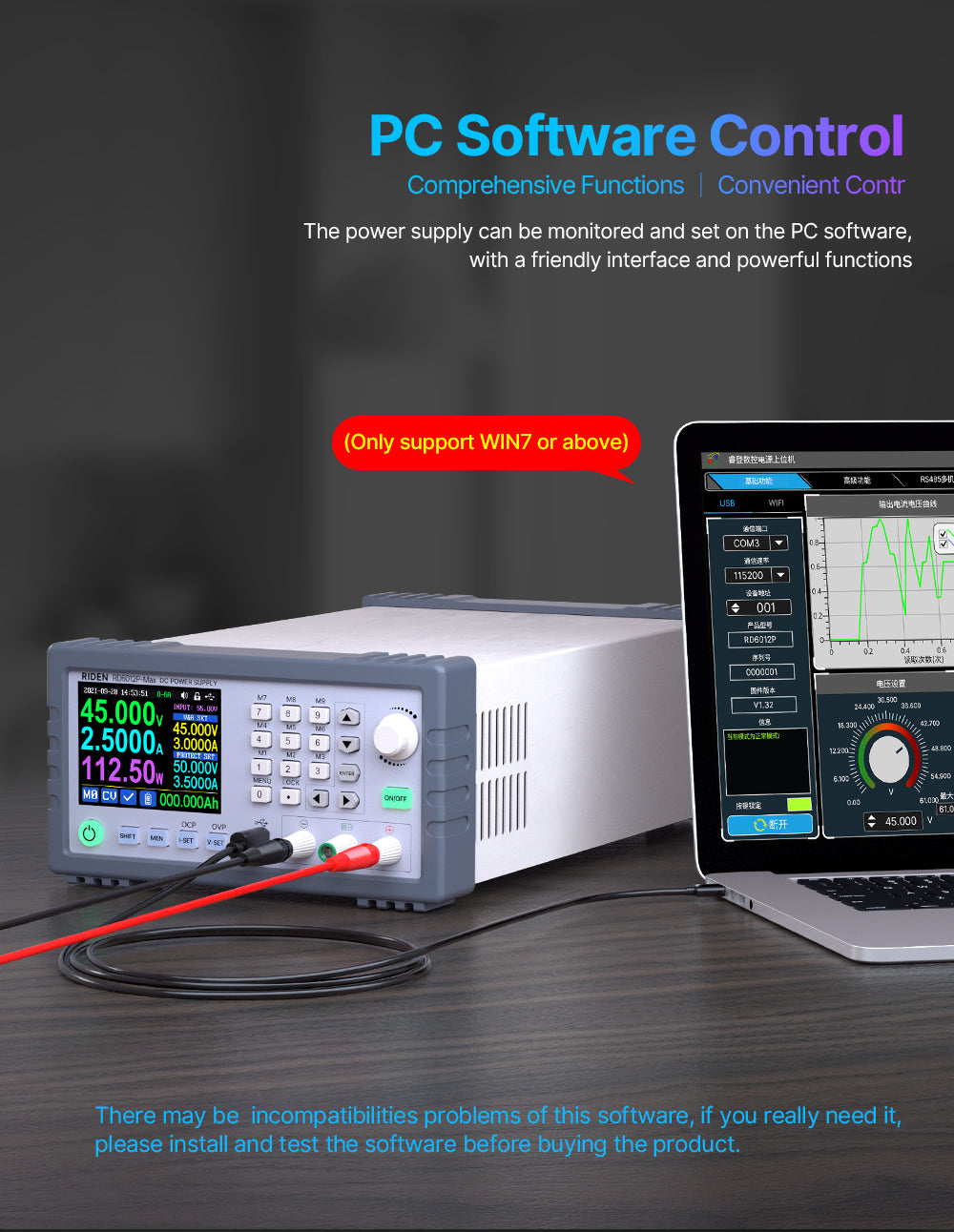 720W 60V 12A Completed Set 5 Digit AC to DC Laptop Mobile Phone Repair Regulated Power Supply