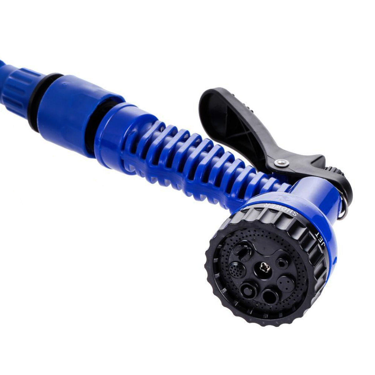 25-100ft Expandable Flexible Garden Water Hose Water Pipe Watering Sprayer Blue