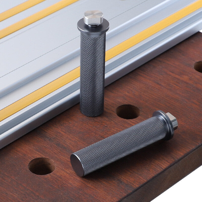 Aluminum Alloy Woodworking Table Limit Block with Precision Aperture 19mm/20mm, Easy Install, 2-Pack