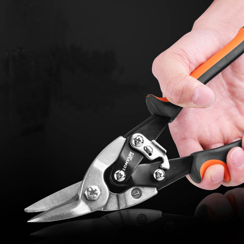 Garden Metal Sheet Cutting Scissors PVC Pipe Cutter Professional Industrial Iron Shears Tin Snips