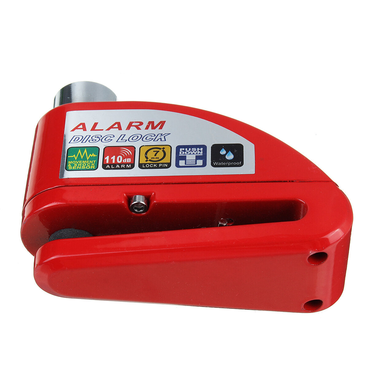 110DB Motorcycle Lock Alarm Disc Wheel Brake Pouch Lock Alarm Kit Bike Scooter Security Anti-theft 2 Keys