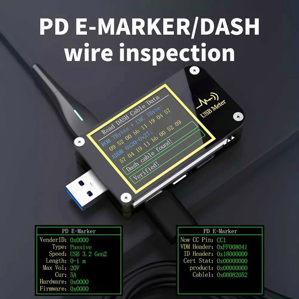 Trigger Voltmeter Amperemeter Stroom En Voltmeter USB Tester QC4 + PD3.0 2.0 Pps Snel Opladen Protocol Capaciteit Test