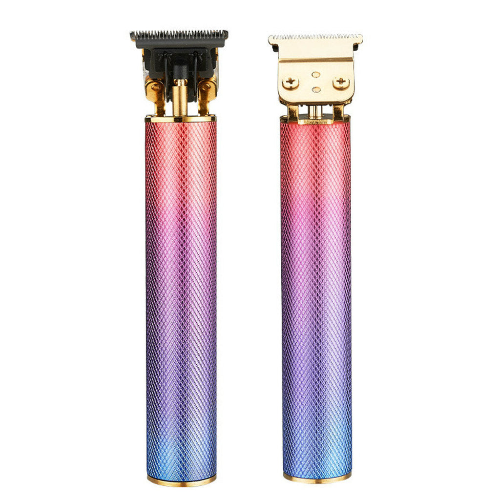 USB Carving Push White Small Fader Oil Head Electric Clipper Rechargeable Electric Hair Clipper