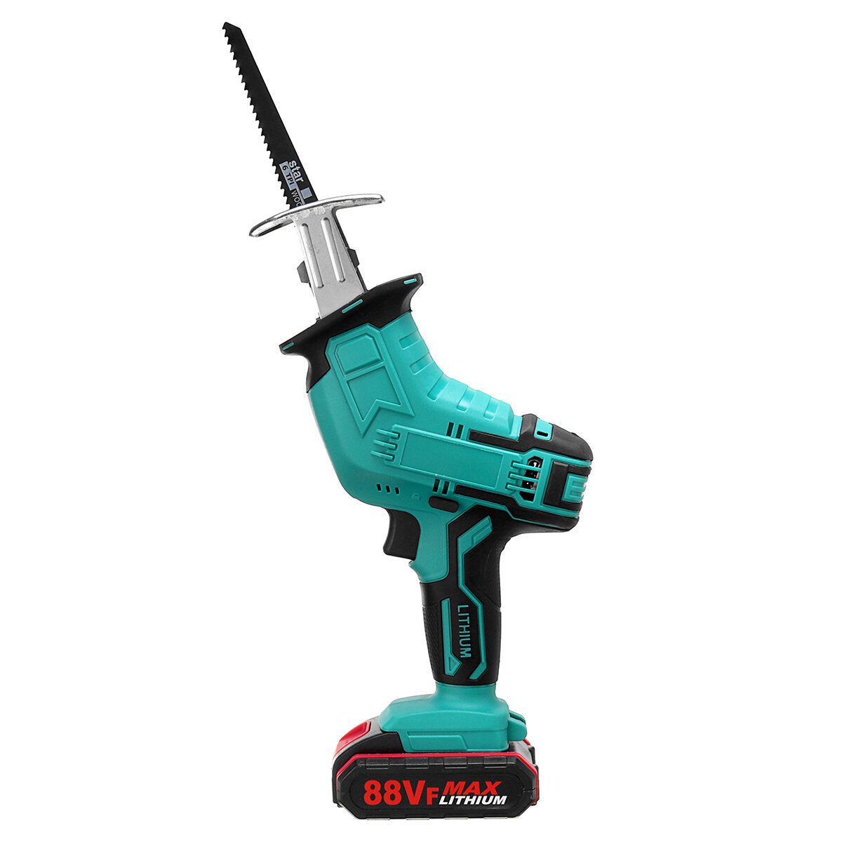 Rechargeable Cordless Reciprocating Saw Handheld Woodorking Wood Cutter 4PCS Saw Blades Electric Saw Kit Fit Worx Battery
