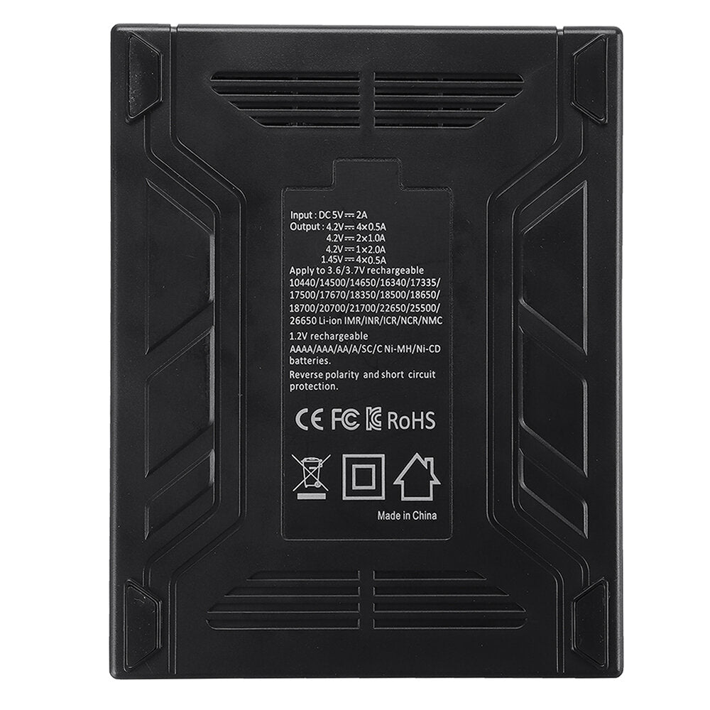 Micro Type-C 2A Quick Charge Li-ion Ni-MH Battery Charger Current Optional USB Charger For 18650 26650 21700 AA AAA Battery