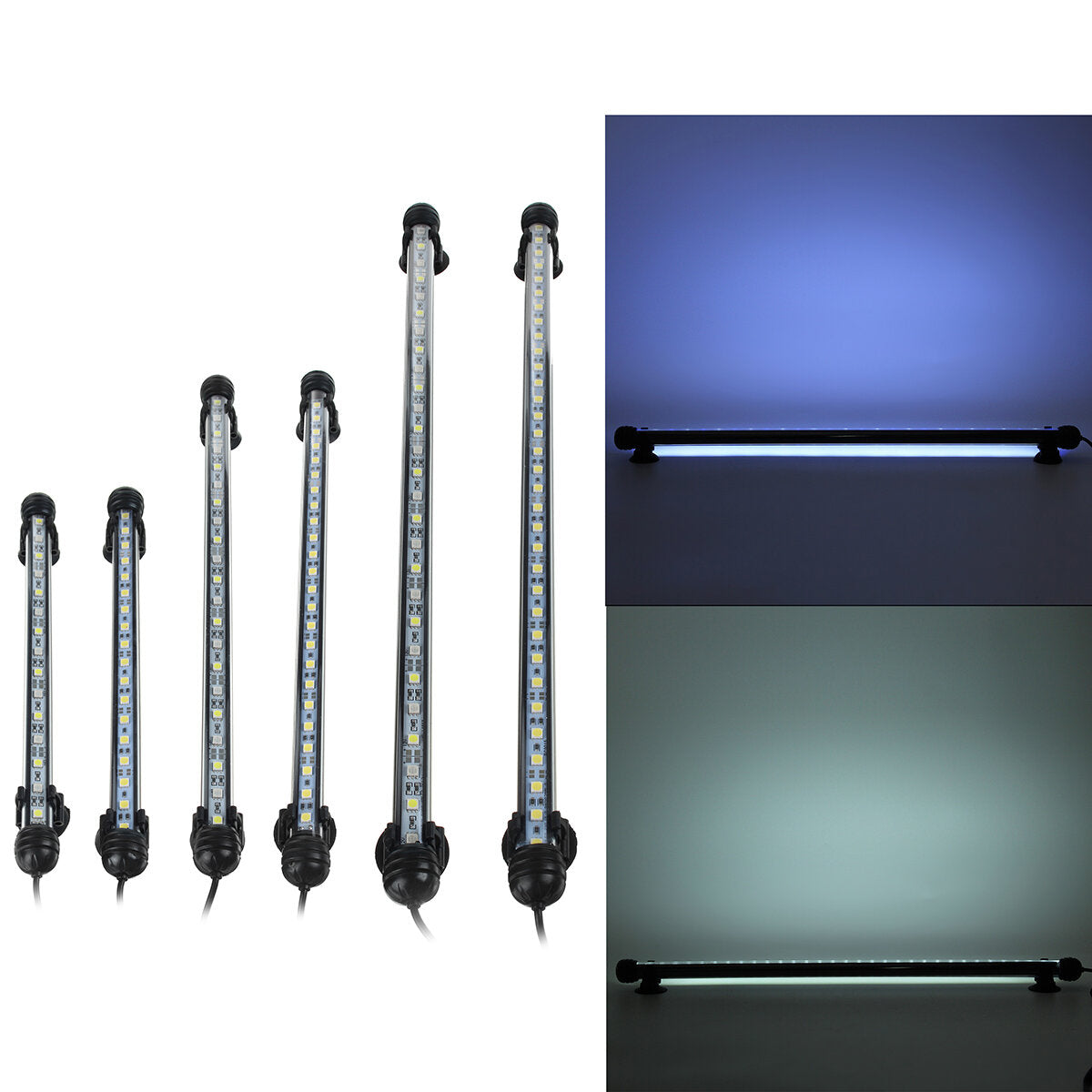 Aquarium Tank Pond LED Strip Lights Bar Lamp Submersible Lights White Blue Fish