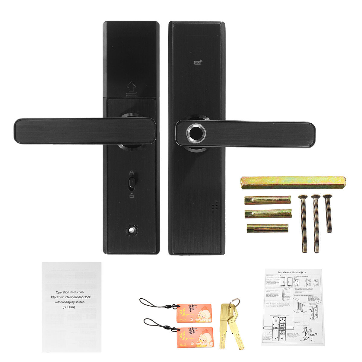 Electronic Smart Door Lock Biometric Fingerprint  Digital Code Smart Card Key