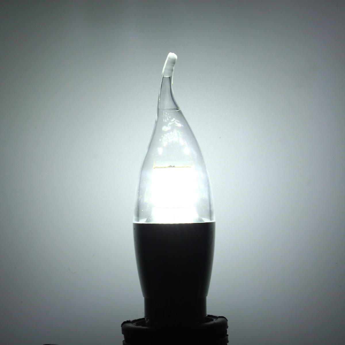 7W LED White Warm White Glass Candle Lamp Bulb Non-Dimmable AC 85-265V
