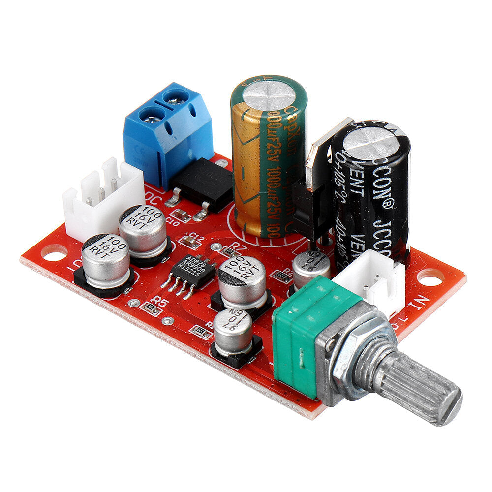 Operational Amplifier Preamplifier Board Single Power Supply with Volume Potentiometer