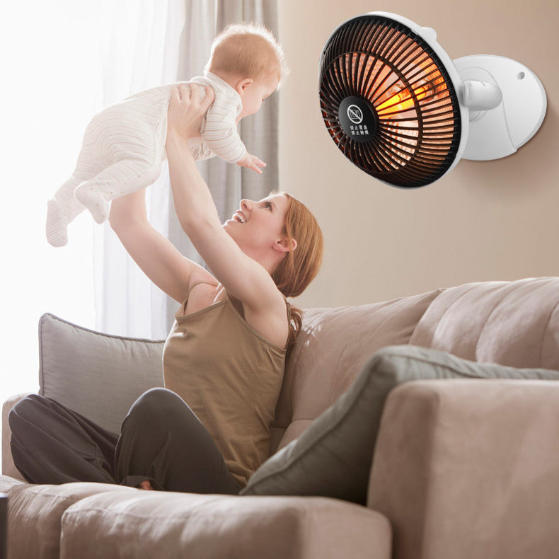 Compact Infrared Electric Heater: Portable Warm Fan for Home & Bathroom Winter Use