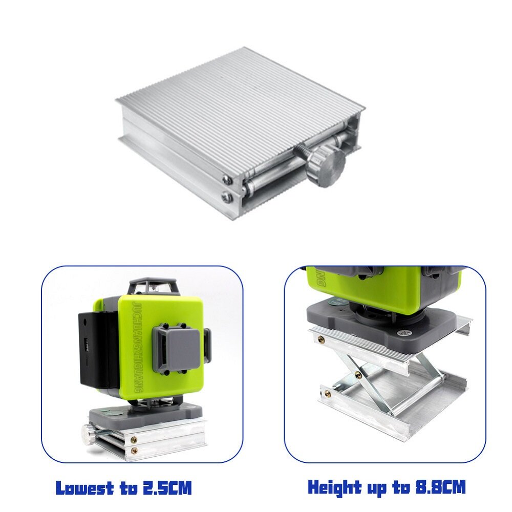 8/12/16 Line 4D Green Light Digital Laser levels Self Leveling 360 Rotary Measuring Tools with 2 Battery