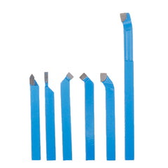 6Pcs Welding CNC Lathe Cutting Tool 8mm/10mm/12mm Carbide Turning Tool Set