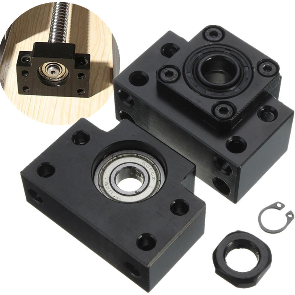 2pcs BK12 BF12 Ball Screw End Supports for Ball Screw SFU1605 CNC XYZ Parts
